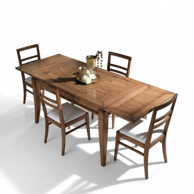 Naturholz Iessdësch Dësch Design Modern Iesszëmmer Schiifdësch Nei
