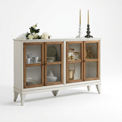 Vitrine Anrichte Retro Stil Wunnzëmmer Schaf Kommode Kollektioun Vitrinen Nei