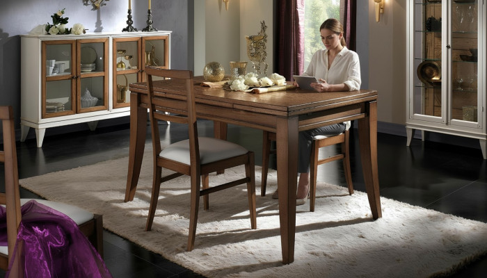 Iessdësch Naturholz Retro Stil Iesszëmmer Wunnzëmmer Iessdëscher Dëscher Dësch Miwwelen