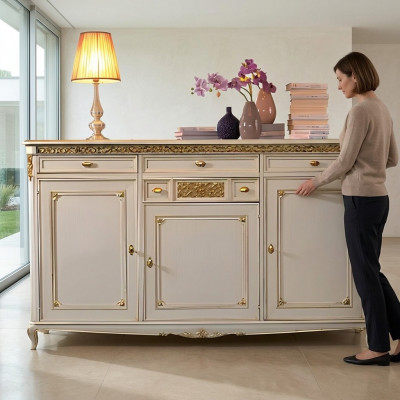 Kommod Anrichte Sideboard Sideboards Massiv Holz Schaf Möbel Kommoden Wäiss