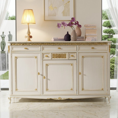Kommod Anrichte Sideboard Sideboards Massiv Holz Schaf Möbel Kommoden Wäiss