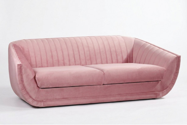 Dreisëtzer Sofa 3-Sëtzer Couch Polstersoffen Couchen Wunnzëmmer Design Textil