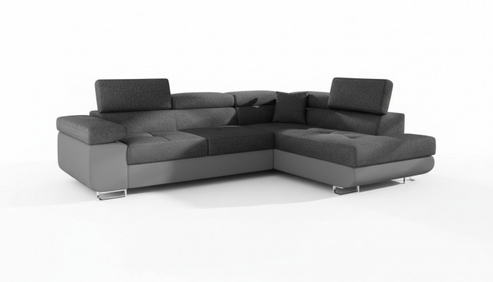 Eck Stoff Ecksofa L-Form Canapé Canapé Design Canapé Polster Textil Modern Textil