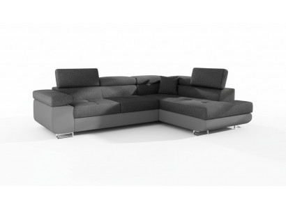Eck Stoff Ecksofa L-Form Canapé Canapé Design Canapé Polster Textil Modern Textil
