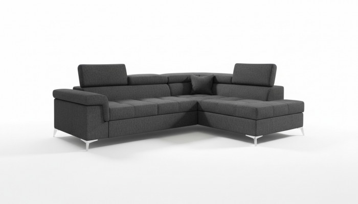 Eckcouch L-Form Couch Design Polstersofa Schlofcouch Textil Bettfunktioun Textil