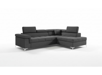 Eckcouch L-Form Couch Design Polstersofa Schlofcouch Textil Bettfunktioun Textil