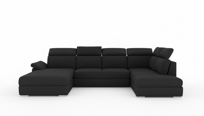Eckcouch Stoff Eckgarnitur U-Form Canapé Design Canapé Polster Textil Modern