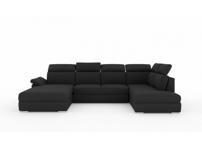 Eckcouch Stoff Eckgarnitur U-Form Canapé Design Canapé Polster Textil Modern