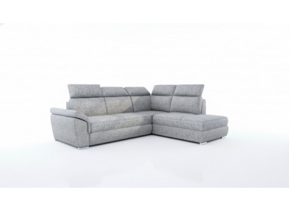 Stoff Ecksofa L-Form Sofa Couch Design Polster Modern Textil Bettfunktioun nei