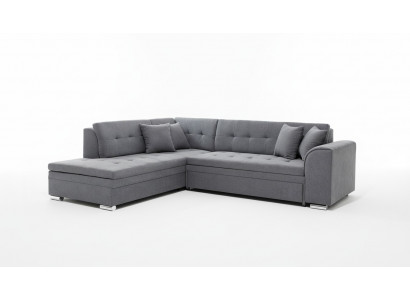 Ecksofa L-Form Designer Wunnlandschaft Sofa Canapé Polster Sëtz Garnitur Textil
