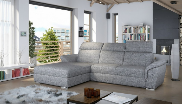 Canapé Wunnlandschaft Eck Garnitur Design Modern Sofa L-Form Stoffsofas Textil