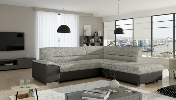 Stoff Ecksofa L-Form Sofa Canapé Design Polster Modern Textil Sëtzpolster Grupp