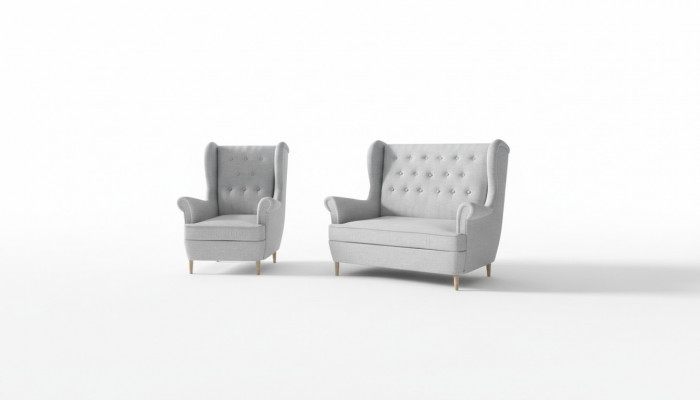 Chesterfield Couch Gepolstert 2+1 Sëtz Polstermöbel Couchen Sofagarnitur Sofas