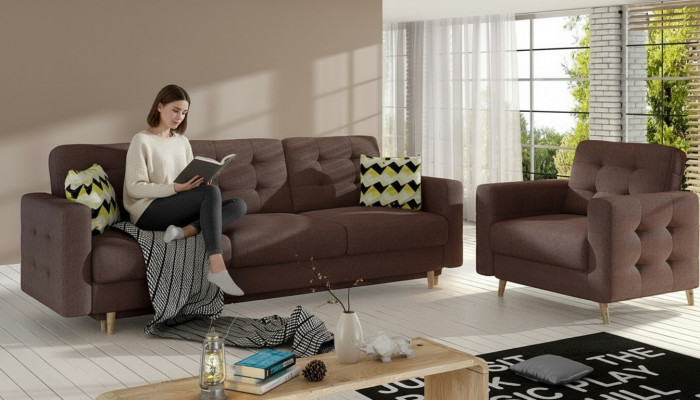 Chesterfield Canapé Polster 3+1 Sëtzgeriicht Polstermöbel Sofagarnitur Canapéën Sofas