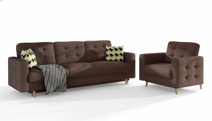 Chesterfield Canapé Polster 3+1 Sëtzgeriicht Polstermöbel Sofagarnitur Canapéën Sofas