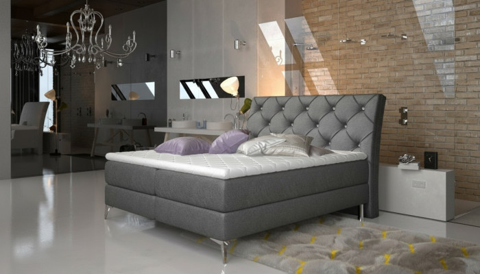 Designer Bett Schlofkummer Better Textil Hotel Polster Chesterfield Boxspring.