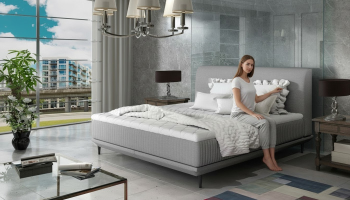 Designer Polsterbett Bett Better Duebelbett Deko Bestietsbett Designerbett NEI