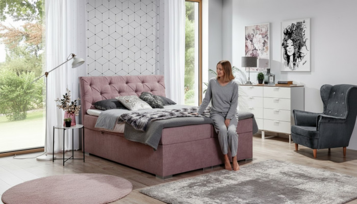 Bettkästchen Chesterfield Bett Polsterbett Duebelbett Grousst XXL Designer Bett Nei