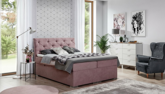 Bettkästchen Chesterfield Bett Polsterbett Duebelbett Grousst XXL Designer Bett Nei