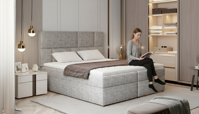 Luxus Designer Polsterbett Bett Better Designerbett Boxspring Textil 180x200