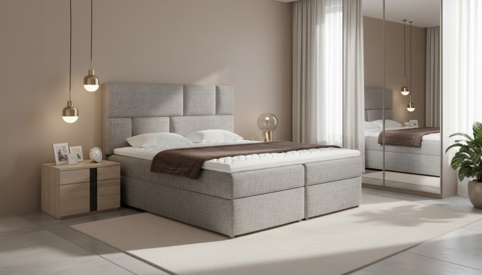 Luxus Designer Polsterbett Bett Better Designerbett Boxspring Textil 180x200