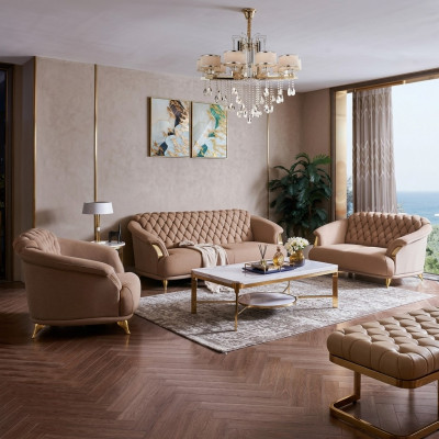 Chesterfield Design Sofa Couch Polster Sëtz Garnitur 3+2+1 Lieder Luxus