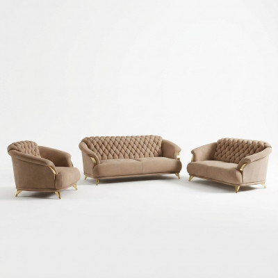 Chesterfield Design Sofa Couch Polster Sëtz Garnitur 3+2+1 Lieder Luxus
