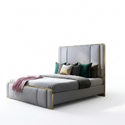 Designer-Doppelbett Bett Hotel Luxus-Schlofkummer 140/160x200cm Lieder