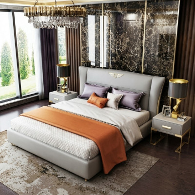 Luxury Schlofkummer Designer Duebelbett Bett Hotel 180/200x200cm Lieder