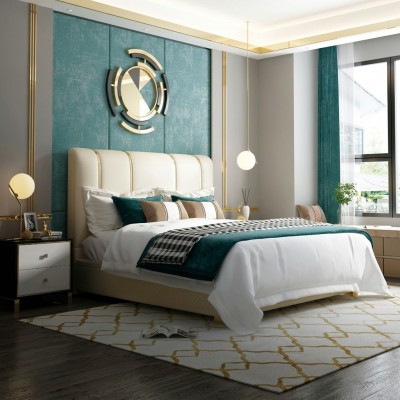Luxusbett Schlofkummer Italienesch Lieder Duebelbette Metallsdesign