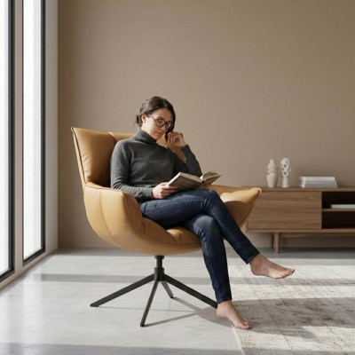 Design Léinestull Entspanungsstull Iesszëmmerstull Fotell Polsterfotell Still