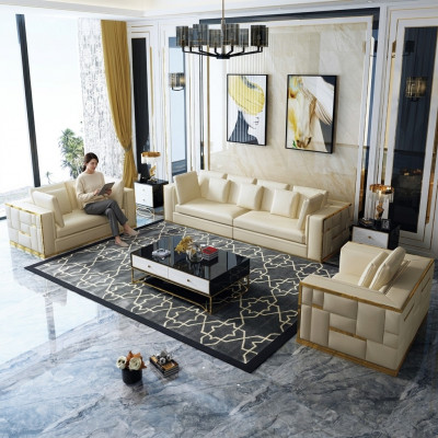 Couch Wunnlandschaft Garnitur Design Modern Sofagarnitur 3+2+1 Sofasen