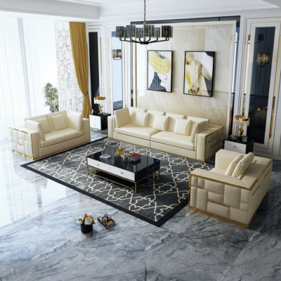 Couch Wunnlandschaft Garnitur Design Modern Sofagarnitur 3+2+1 Sofasen