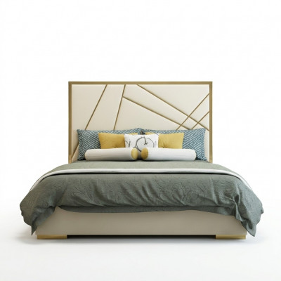 Designer Doppelbett Bett Hotel Deko Luxus Schlofkummer 180/200x200cm Lieder