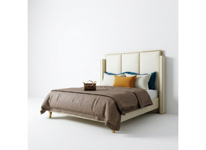 Doppelbett Betten Designer Bett Lieder Polster Schlofzëmmer Bestietnes Nei