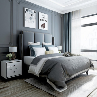 Luxus Ledebett Metall Gold Design Better Polster Hotel 180x200cm