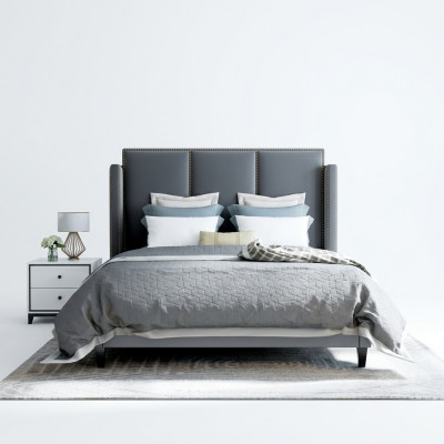 Luxus Ledebett Metall Gold Design Better Polster Hotel 180x200cm