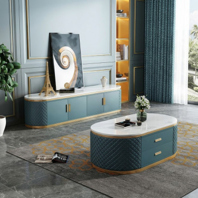 Sideboard Low Board Schafzëmmer Schaf Salonsideboard Couchtisch 2-deel. Set