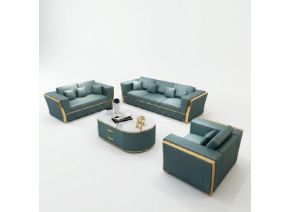 Canapé Garnitur Canapé Garnitur 3+2+1 Designersofa Design Canapé Sëtzgrupp 3tlg.