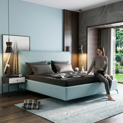 Doppelbett Liederbett Stillen Bett Lieder Polster Schlofzëmmer Bestietnes