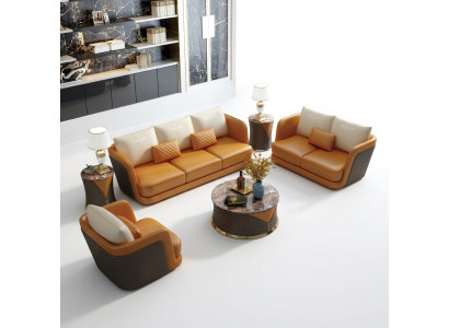 Edel Luxus Klass Wunnzëmmer Set Garnitur Sofa Canapé Polster 6 Stécker.