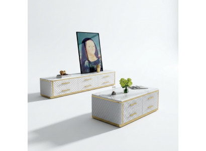 Edelstol Couchtisch Designer Dësch Edelstol Dëscher Sofa Niewendësch