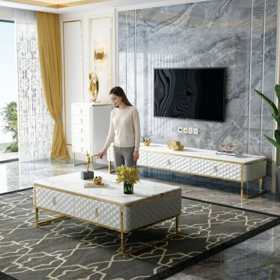 Designer TV Anrichte Kommode Side Low Board Dekor Schaf Zëmmer Regal