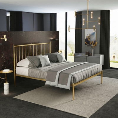Italienesch Lieder Designer Miwwelen Bett Duebel Schlofzëmmer 180x200cm