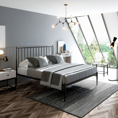 Italienesch Designer Miwwelen Schlofzëmmer Bett Duebel Better 180x200cm