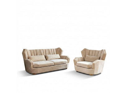 Komplett Set Sofagarnitur 3+1 Sëtzer Designer Garnitur Wunnlandschaft Nei