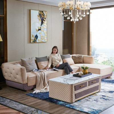 Eckcouch Canapé Couchage Polstersëtz Eck Sitzlandschaft Garnitur L Form Miwwel
