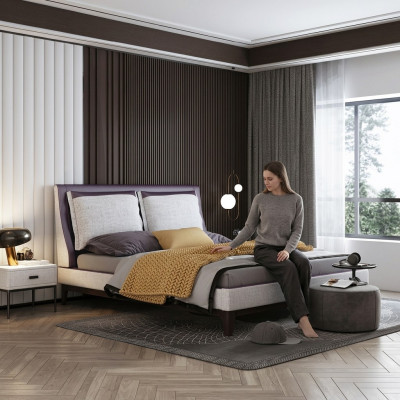 Designer Italienesch Miwwelen Bett Duebel Schlofzëmmer 180x200cm Better