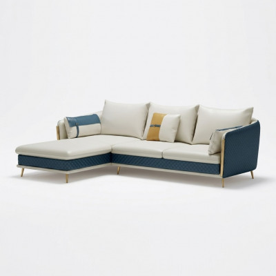 Ecksofa Sofa Canapé Polster Wunnlandschaft Eck Sofasen Garnitur L-Form