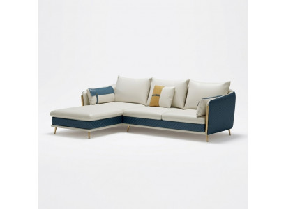 Ecksofa Sofa Canapé Polster Wunnlandschaft Eck Sofasen Garnitur L-Form